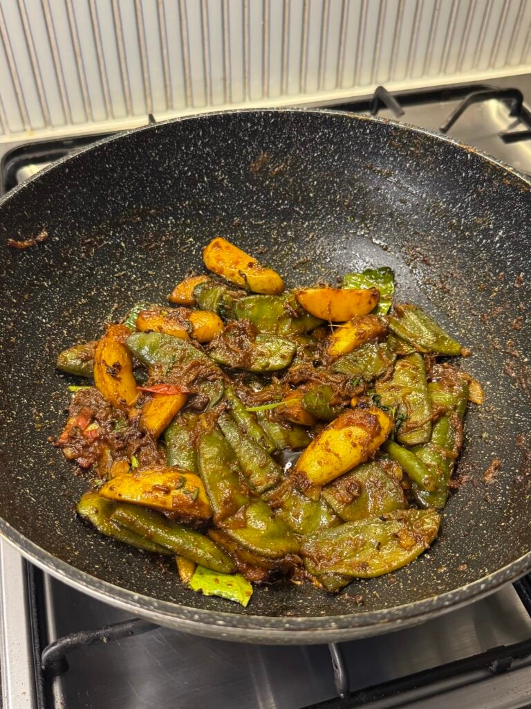 Spicy Sheem Aloo Shutki So Easy To Make!!!